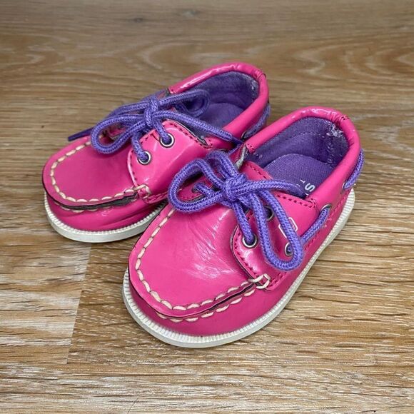 Sperry Size 2 Top-Sider Baby Girl Shoes - Picture 3 of 11